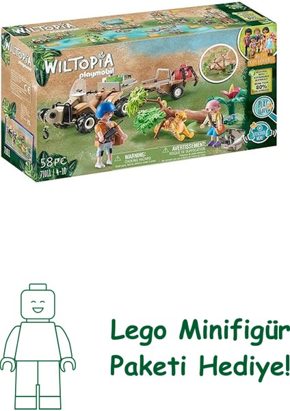 Playmobil Wiltopia 71011 Hayvan Kurtarma Aracı, 4 Yaş ve Üzeri Çocuklar Için Sürdürülebilir Oyuncaklar