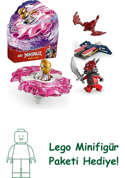 Nınjago Sora’nın Ejderha Spinjitzu Topacı 71824-6 Yaş ve Üzeri Çocuklar Için 2 Ninja Minifigürü Içeren Yaratıcı Oyuncak Yapım Seti, Doğum Günü Hediyesi (56 Parça)