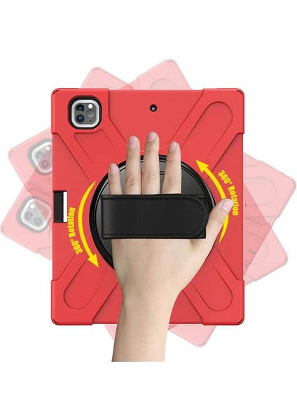 Ipad Pro 12.9-Inch (2021)-(2020) Kılıf Kalem Yerli 3 Katmanlı Standlı Zırh Kı - ETC8743-7085 indirimleri