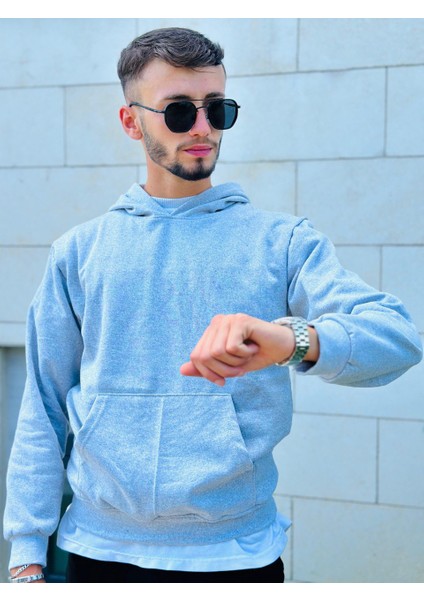 Sweatshirt Kapüşonlu Unisex Basic Düz Basıkız /hoodie / modelleri