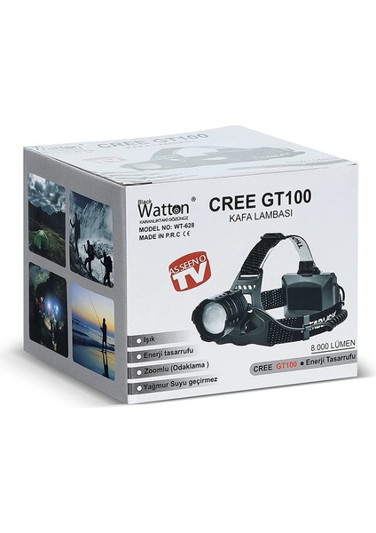 GT100 LED Şarjlı Kafa Lambası WT-628 indirimleri