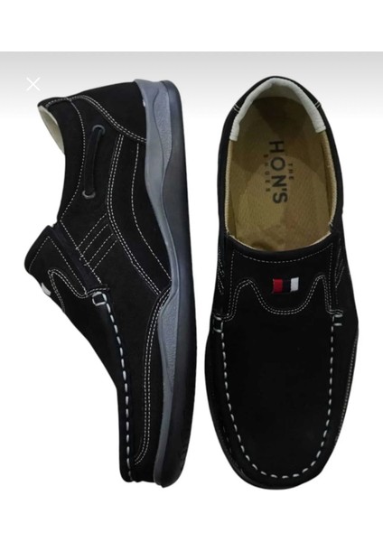 Erkek Günlük Ayakkabı –%100 Hakiki Nubuk Deri, Ortopedik Termo Taban, Rahat ve Şık Slip-On Model indirimleri