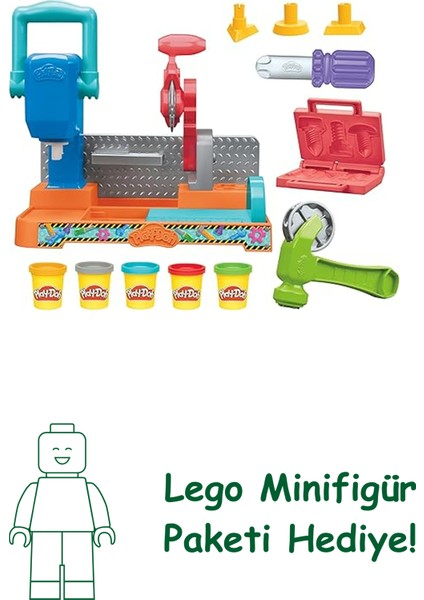 Play-Doh Damga ve Testereli Alet Tezgahı Oyun Seti