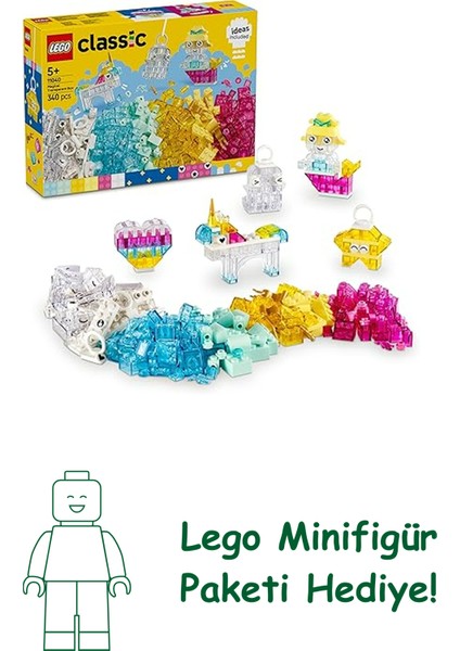 Classic Sihirli Saydam Kutu 11040 – 5 Yaş ve Üzeri Çocuklar Için Mini Figürler Içeren Renkli Parçalar ve Askı Parçaları Yapım Seti (340 Parça)