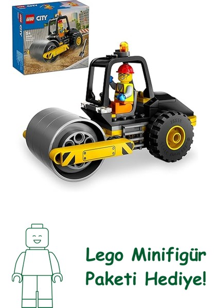 City Yol Silindiri 60401 – 5 Yaş ve Üzeri Erkek ve Kız Çocuklar Için Yapılabilir Inşaat Aracı, Yaratıcı Oyun ve Öğrenim Için Harika Doğum Günü Hediyesi Fikri (78 Parça)