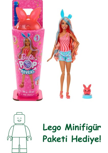 Barbie Pop Reveal™ Mikshake Serisi - Pembe Barbie Pop Reveal Shakes Serisi Bebek ve Aksesuar Seti, Kokulu ve Sevimli Kedicik Temalı Bebek JCN87