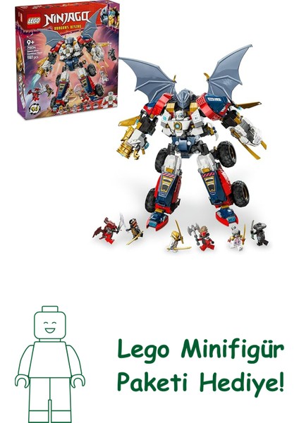 Nınjago Zane’in Ultra Kombo Mech’i 71834-9 Yaş ve Üzeri Çocuklar Için Araba, Jet ve Ejderha Içeren 4’ü 1 Arada Oyuncak Yapım Seti, Doğum Günü Hediyesi (1187 Parça)