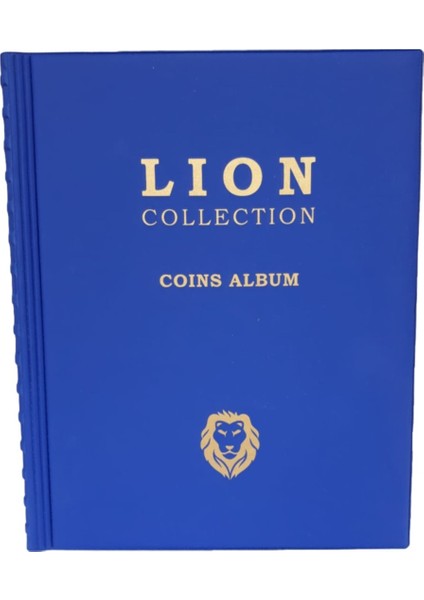 Lion Madeni Para Albümü 12 Sayfa 372 Cepli 210MMX265MM - Mavi fiyatları