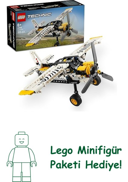 Technic Arazi Uçağı 42198 – 8 Yaş Üstü Erkek ve Kız Çocuklar Için Dönen Pervane ve Pistonlu Motor Içeren Yaratıcı Rol Yapma Oyuncağı, Hediye Fikri (333 Parça)