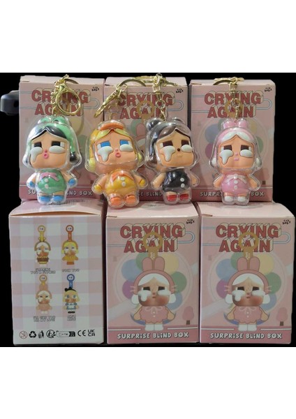 Crying Again Cry Baby (Blind Box)(Dupe) Çanta Charmı Aksesuar Anahtarlık 16 cm