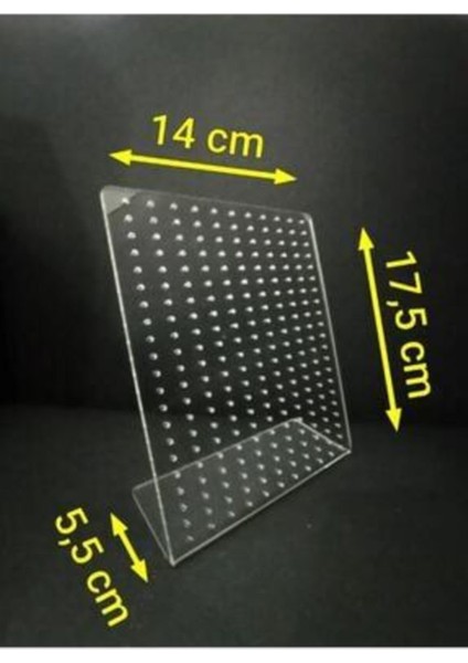 Şeffaf Pleksi Ayaklı Küpe Standı, 14-18 Cm, Küçük ve Şık Tasarım fırsatları