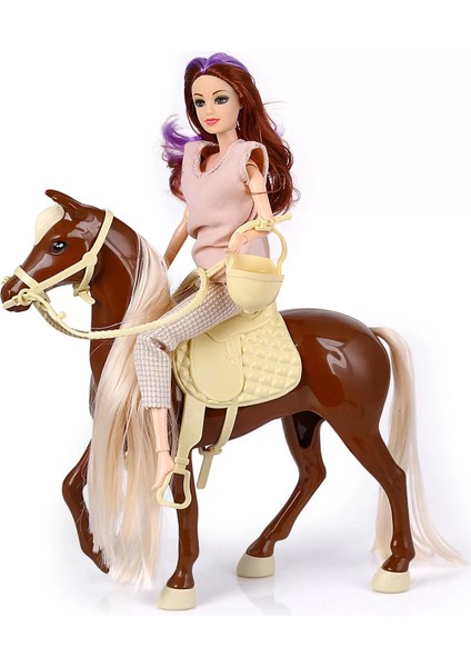 Nessiworld Jasmine Atlı Bebek Kahve-Bej