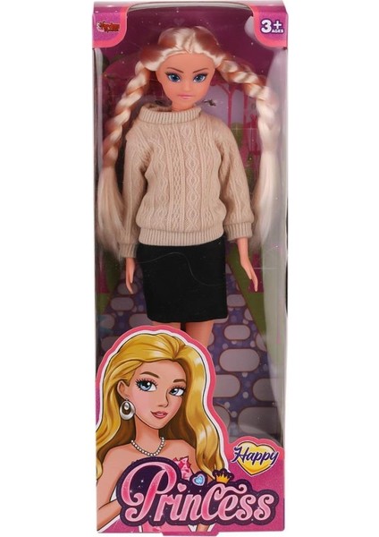 Nessiworld WG-115527 Kazaklı Örgü Saçlı Bebek 29 cm -Vardem Oyuncak