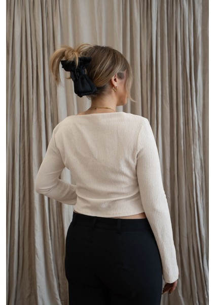 Kadın Jolie Yüksek Yaka Üst Natural