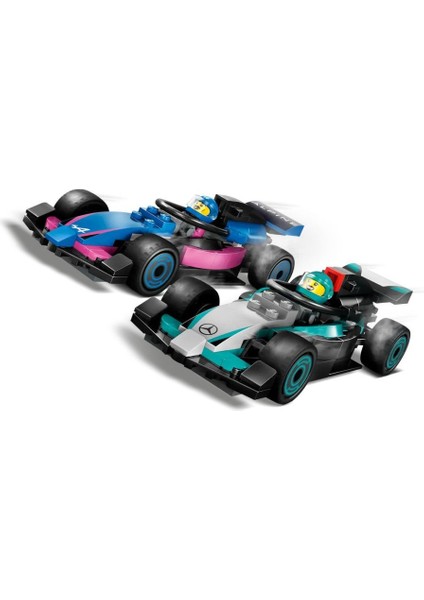 Nessiworld 60444 LEGO City F1 Garajı ve Mercedes-Amg ve Alpine Arabaları 678 Parça +7 Yaş indirimleri