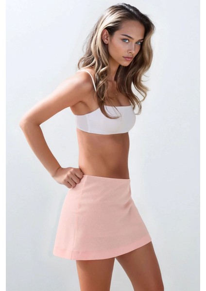 Kadın Düşük Bel Mini Şort Pink