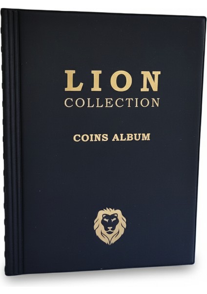 Lion 120 Gözlü Kapamalı Madeni Para Albümü, Siyah renk fiyatları