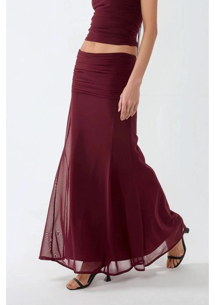 Kadın Ilma Maxi Vücuda Oturan Etek Red