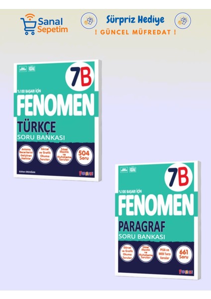7. Sınıf Türkçe - Paragraf (B Set) Soru Bankaları