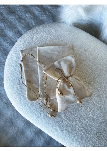 10 Adet 10X15 Bej Ham Bez Kese, Hediye ve Aksesuarlar Için Şık Saklama Kapağı