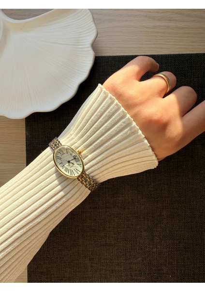 Retro Minimal Boncuk Kordon Vintage Kadın Kol Saati