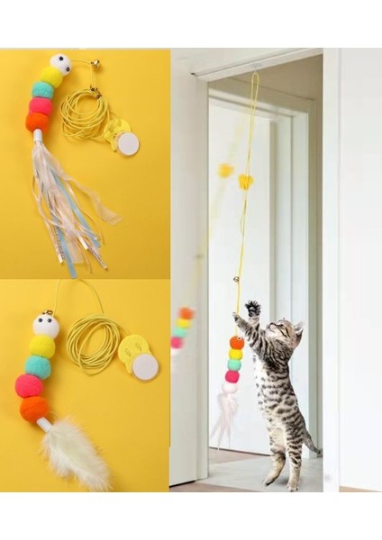 Nessiworld Elastik Kendinden Yapışkanlı Solucan Kedi Oltası