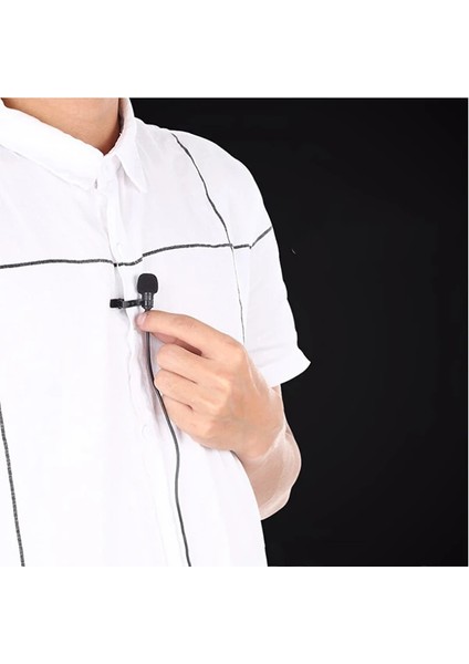 Puluz Type-C Profesyonel Telefon Youtuber Yaka Mikrofonu 1.5M-(5775) - ETC4307-9009 modelleri