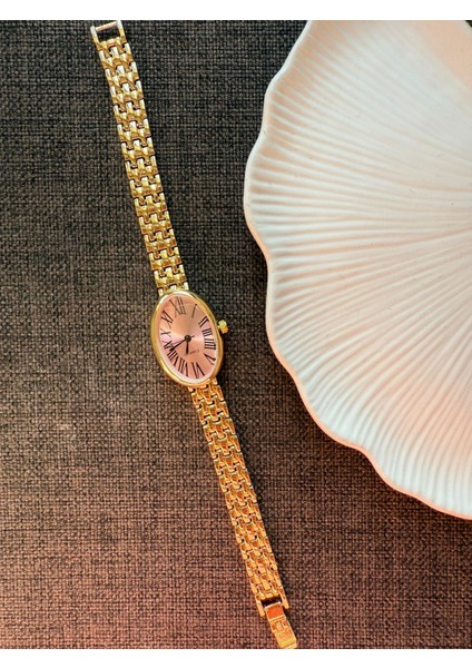 Retro Minimal Boncuk Kordon Vintage Kadın Kol Saati