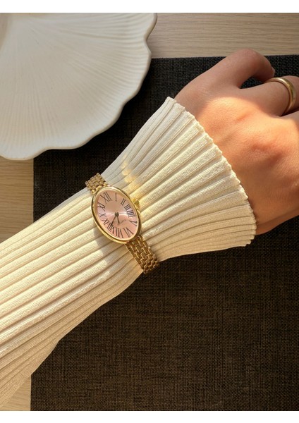 Retro Minimal Boncuk Kordon Vintage Kadın Kol Saati