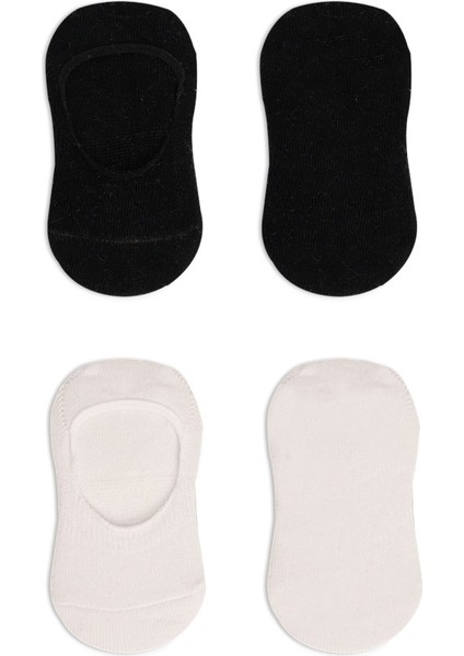 Nessiworld Bistyle 2'li Penye Babet Silikonlu Basic Çorap 30104 Siyah Ekru fırsatları