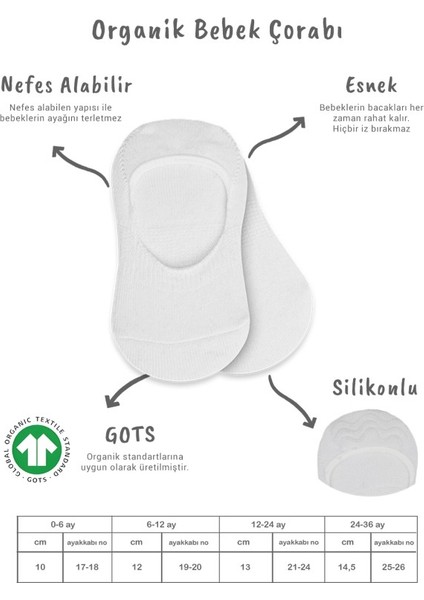 Nessiworld Bistyle 2'li Penye Babet Silikonlu Basic Çorap 30104 Gri Beyaz fiyatları