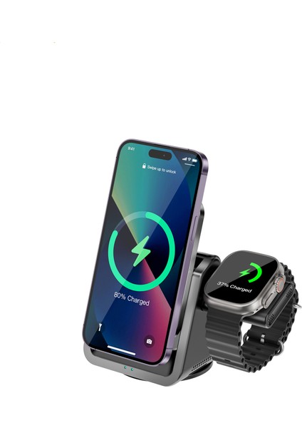 MAGSAFE15W Kablosuz Magsafe Şarj Kablosuz Şarj Standı Çoklu Kablosuz Şarj Standı For Iphone Samsung fiyatları