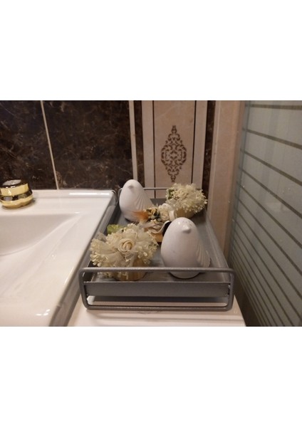 Gümüş ve Gri Masa Üstü ve Banyo Düzenleyici Organizer, Şık ve Kullanışlı Ürün fırsatları