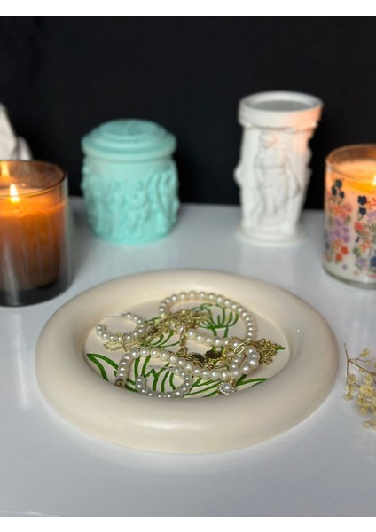 Yeşil Efina Çiçek Kabartmalı Anahtarlık ve Takılık, Şık ve Renkli Tasarım modelleri