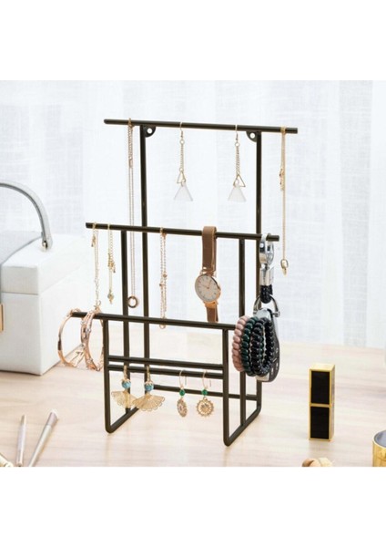 Siyah Renkli 3 Bölmeli Takı Düzenleyici, Şık ve Kullanışlı Tasarım fiyatları