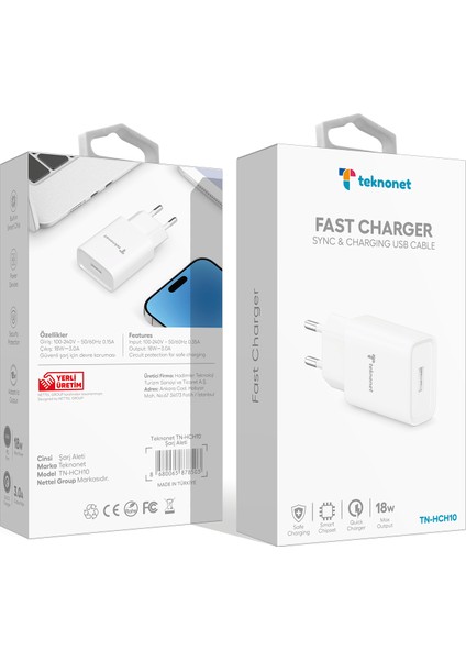 iphone 18 W Usbc Güç Adaptörü Şarj Başlığı,şarj Aleti,şarj Cihazı(Hızlı Şarj Desteği + Mfı Sertifika modelleri