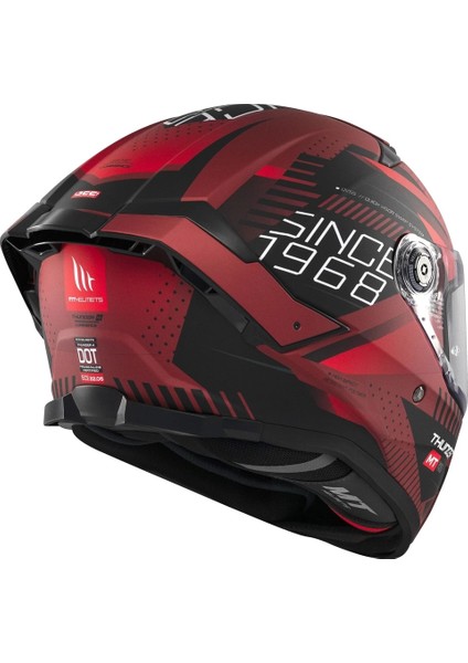 Kask mt Thunder 4 Sv Luminence D5 Mat Kırmızı indirimleri