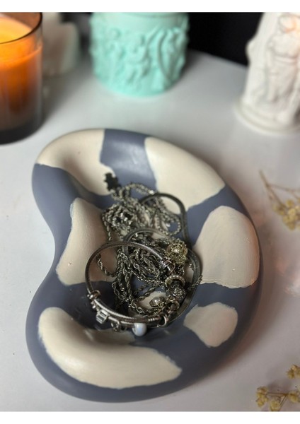 Gri Takılık ve Anahtarlık Seti, Şık ve Kullanışlı Dekoratif Takı Aksesuarı