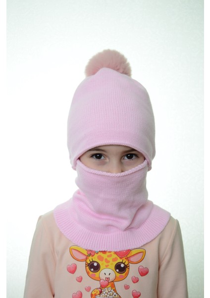 Kız Çocuk Bere Boyunluk Kar Maskesi 4-10 Yaş fiyatları