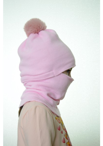 Kız Çocuk Bere Boyunluk Kar Maskesi 4-10 Yaş fırsatları