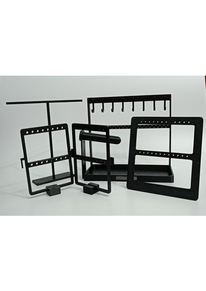 Şık ve Düzenli Saklama Için 4'lü Takı Organizer Standı, Şeffaf Tasarım fiyatları