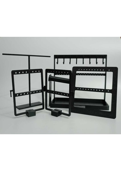 Şık ve Düzenli Saklama Için 4'lü Takı Organizer Standı, Şeffaf Tasarım modelleri