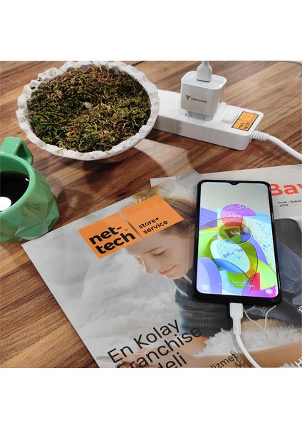 Samsung,asus Uyumlu 18W 3.0 USB C Hizli Şarj Adaptörü Cihazı(Hızlı Şarj Desteği+Oto Şarj Kesme+Mfı) fiyatları