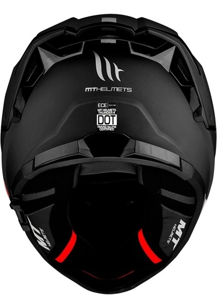Kask Thunder 4 Sv Solıd A1 Matt Black Şeffaf Vizör fiyatları