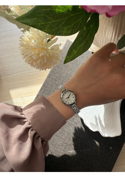 Retro Minimal Boncuk Kordon Vintage Kadın Kol Saati
