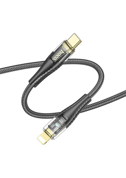 Hoco U121 Gold Standard Transparent Discovery Edition 60W Type-C To iPhone Lightning - ETC9147-3105
