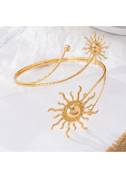 Bohem Tarzı Geometrik Çelik Bileklik