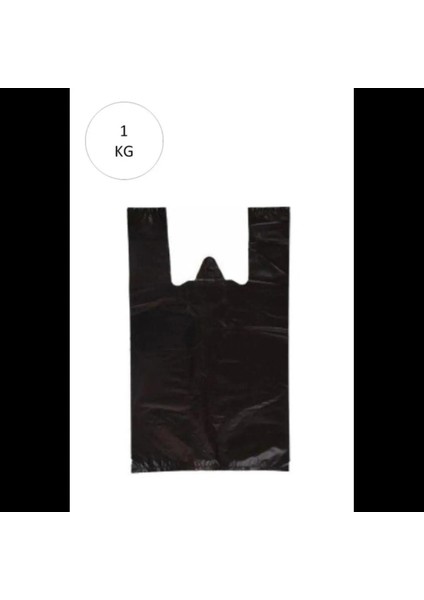 1 kg Orta Boy Siyah Poşet, Tekel Poşeti, Market Poşeti – 28X50CM, Ortalama 70 Adet, Dayanıklı ve Ekonomik Kullanım
