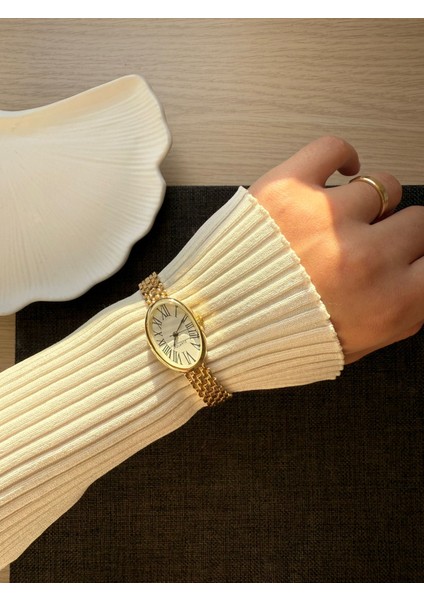 Retro Minimal Boncuk Kordon Vintage Kadın Kol Saati