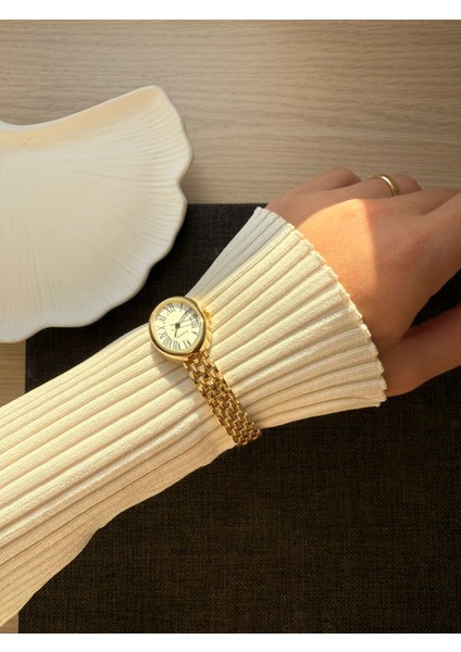 Retro Minimal Boncuk Kordon Vintage Kadın Kol Saati